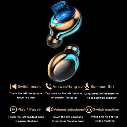 M10 Pro Wireless Earbuds with Noise Cancellation & Power Bank